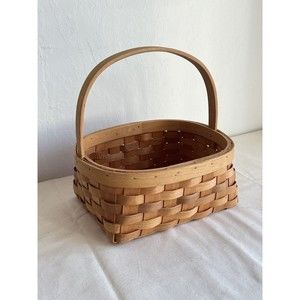 Handcrafted Rectangle Salt & Pepper Holder Basket with Handle